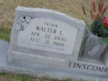 Walter L Linscomb on Sysoon