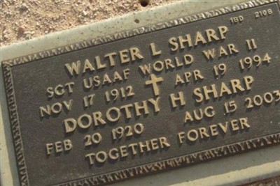 Walter L Sharp on Sysoon