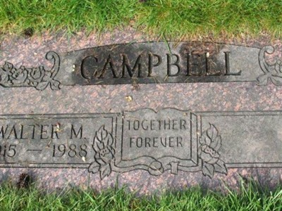 Walter M. Campbell on Sysoon