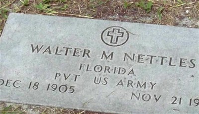 Walter M. Nettles on Sysoon