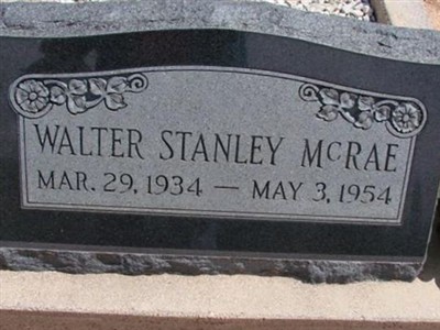 Walter Stanley McRae on Sysoon