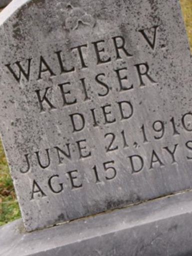 Walter V. Keiser on Sysoon