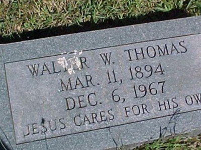 Walter W. Thomas on Sysoon