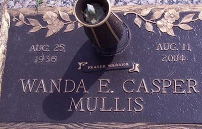 Wanda E Casper Mullis on Sysoon