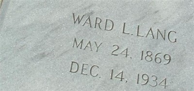 Ward L. Lang on Sysoon