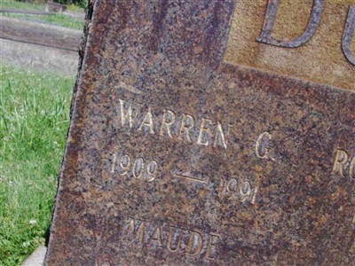 Warren C Dutton on Sysoon