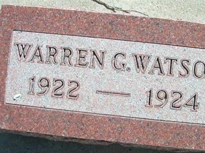 Warren G. Watson on Sysoon