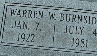 Warren W. Burnside on Sysoon