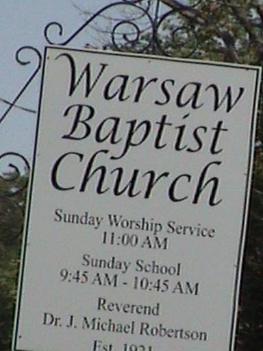 Warsaw Baptist Church Cemetery, Warsaw VA on Sysoon