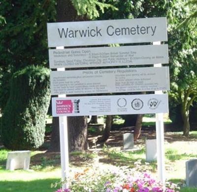Warwick Cemetery on Sysoon