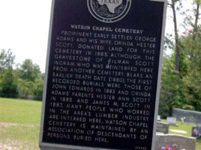 Watson Chapel Cemetery on Sysoon