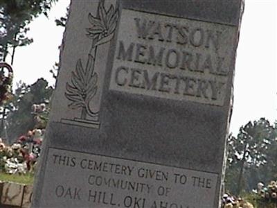 Watson Memorial Cemetery on Sysoon