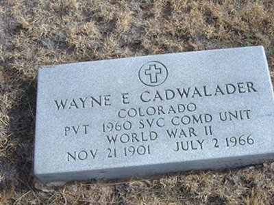 Wayne E. Cadwalader on Sysoon