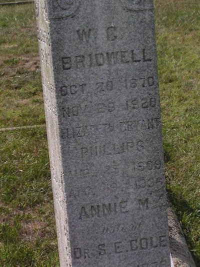 W C Bridwell on Sysoon
