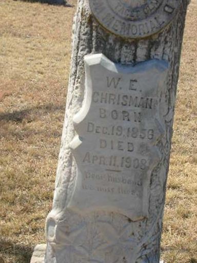 W. E. Chrisman on Sysoon