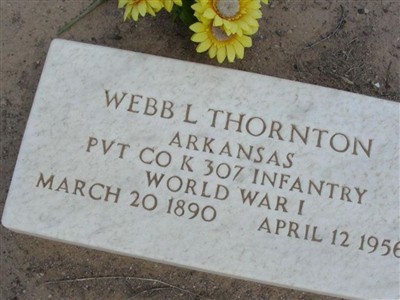 Webb L Thornton on Sysoon