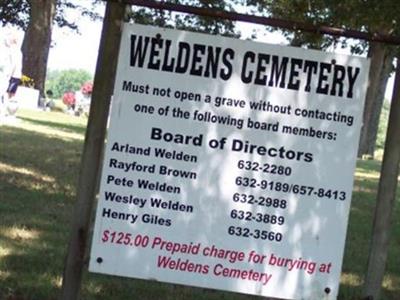 Weldens Cemetery on Sysoon