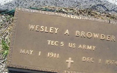 Wesley A Browder on Sysoon