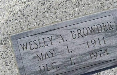 Wesley A Browder on Sysoon