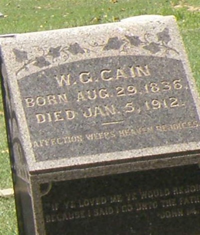 W. G. Cain on Sysoon