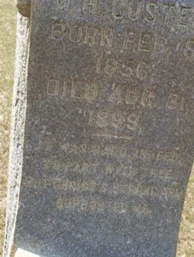 W H Custer on Sysoon