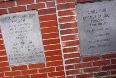 White Oak Baptist Church Cemetery on Sysoon