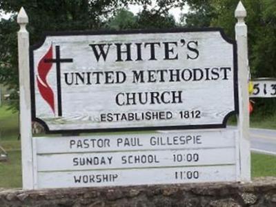 Whites United Methodist Church Cemetery on Sysoon