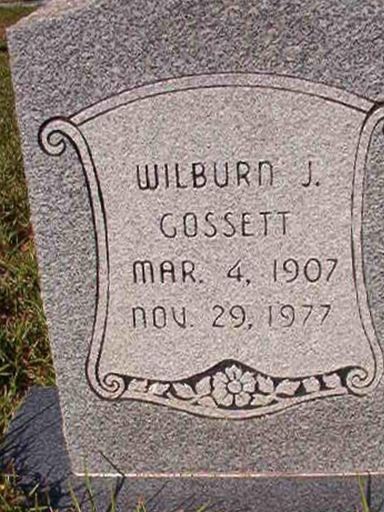 Wilburn J Gossett on Sysoon