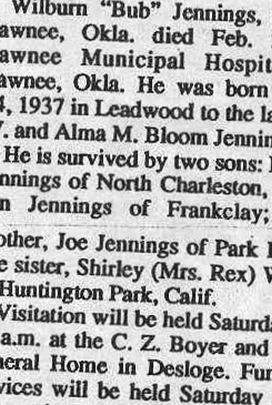 Wilburn Jennings on Sysoon