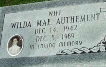 Wilda Mae Authement on Sysoon