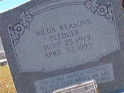 Wilda Reasons Pledger on Sysoon