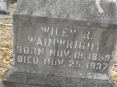 Wiley R. Wainwright on Sysoon