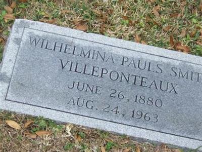 Wilhelmina Pauls Smith Villeponteaux on Sysoon