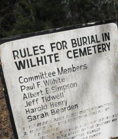 Wilhite Cemetery on Sysoon