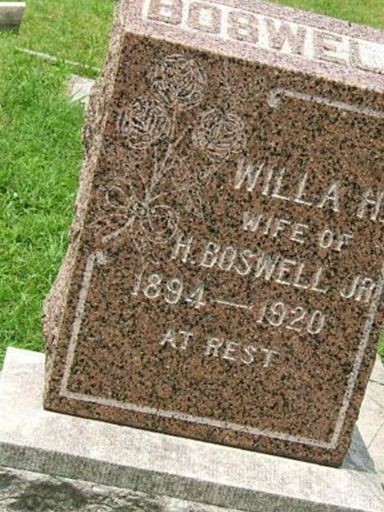 Willa H Boswell on Sysoon