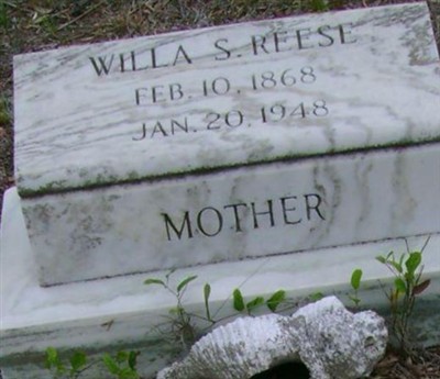 WILLA S REESE on Sysoon