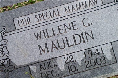 Willene G. Mauldin on Sysoon