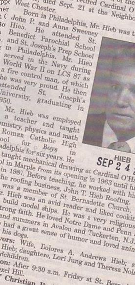 William A "Bill" Hieb on Sysoon