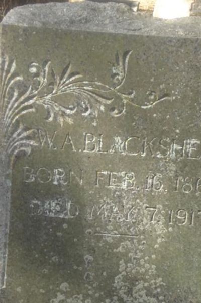 William A Blackshear on Sysoon