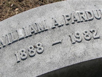 William A Pardue on Sysoon