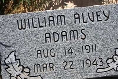 William Alvey Adams on Sysoon