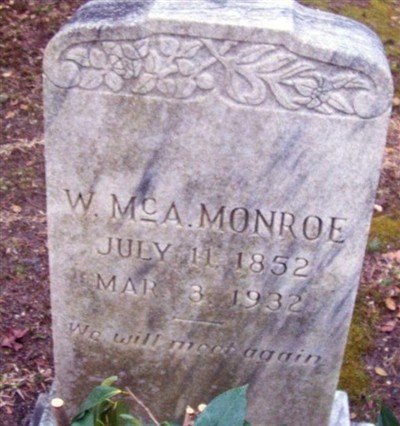 William Archibald McAlphin Monroe on Sysoon