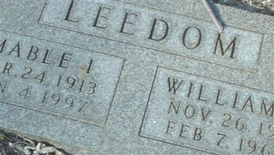 William Ardene Leedom on Sysoon