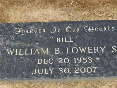 William B Lowery, Sr on Sysoon