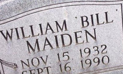William "BILL" Maiden on Sysoon