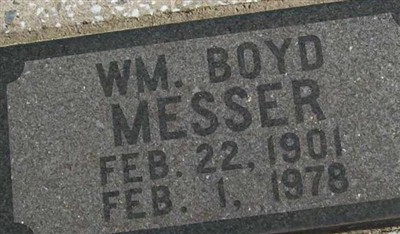 William Boyd Messer on Sysoon
