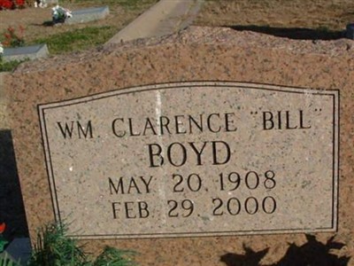 William Clarence "Bill" Boyd on Sysoon