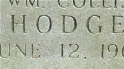 William Collis Hodge on Sysoon