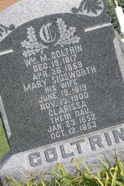William Coltrin on Sysoon