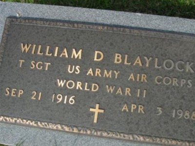 William D. Blaylock on Sysoon